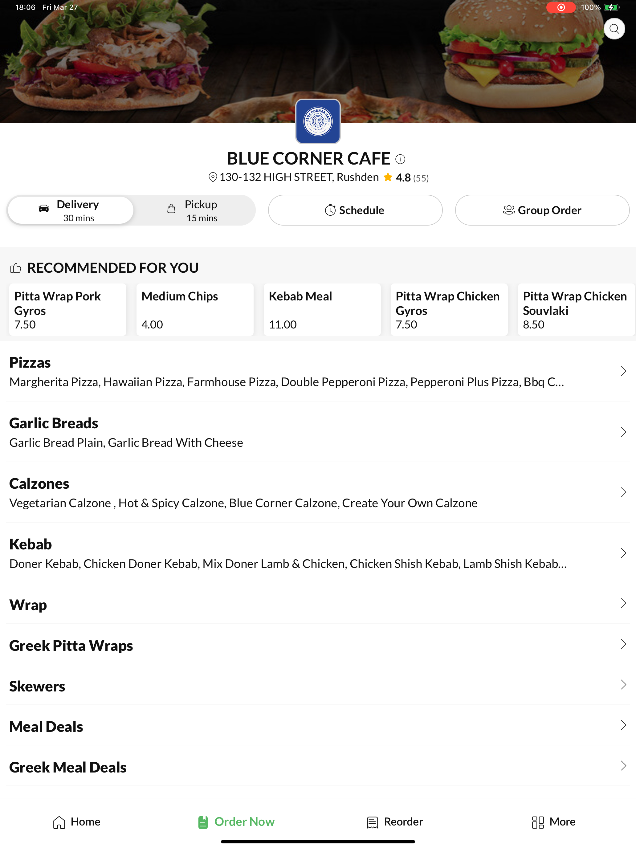 BLUE CORNER CAFE screenshot 6