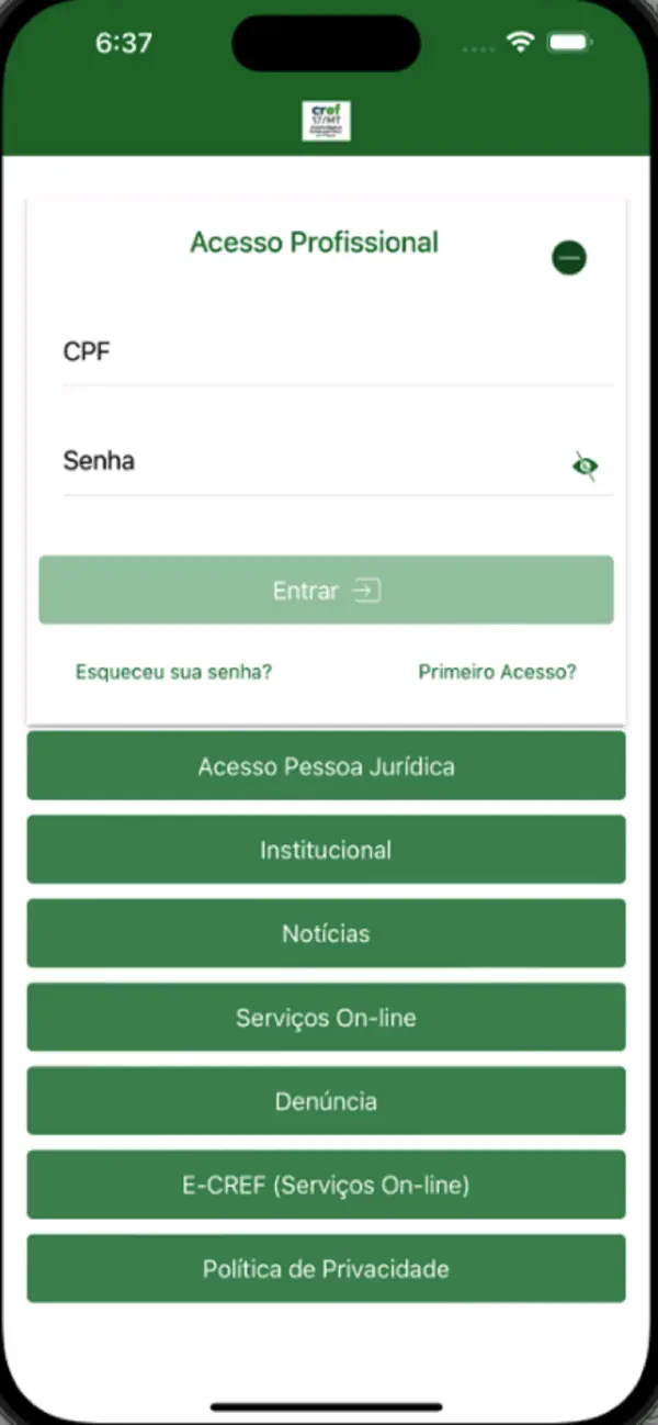#1. CREF17-MT (iOS) Av: SPIDERWARE CONSULTORIA EM INFORMATICA LTDA