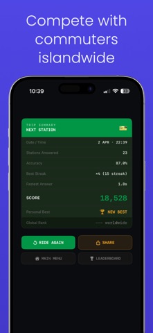 Next Station: SG MRT Quiz iPhone screenshot