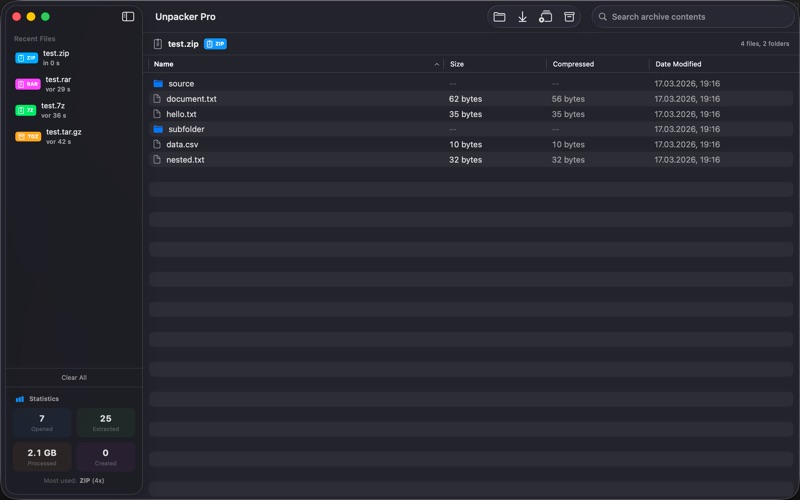 Unpacker Pro screenshot