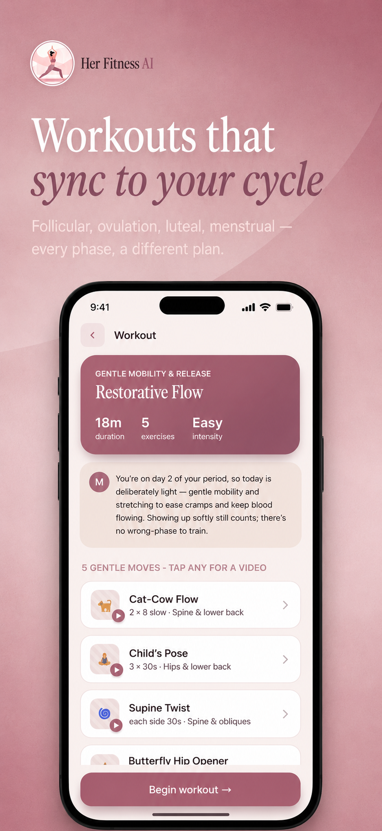 Her Fitness AI - Postpartum screenshot 2