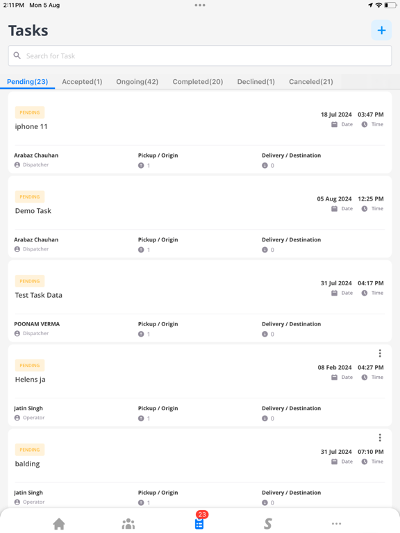 iDispatch - Operator: Work iPad screenshot 3 - Business app