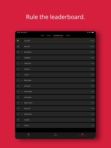 PR.O Workout Tracker Gym Log iPad screenshot