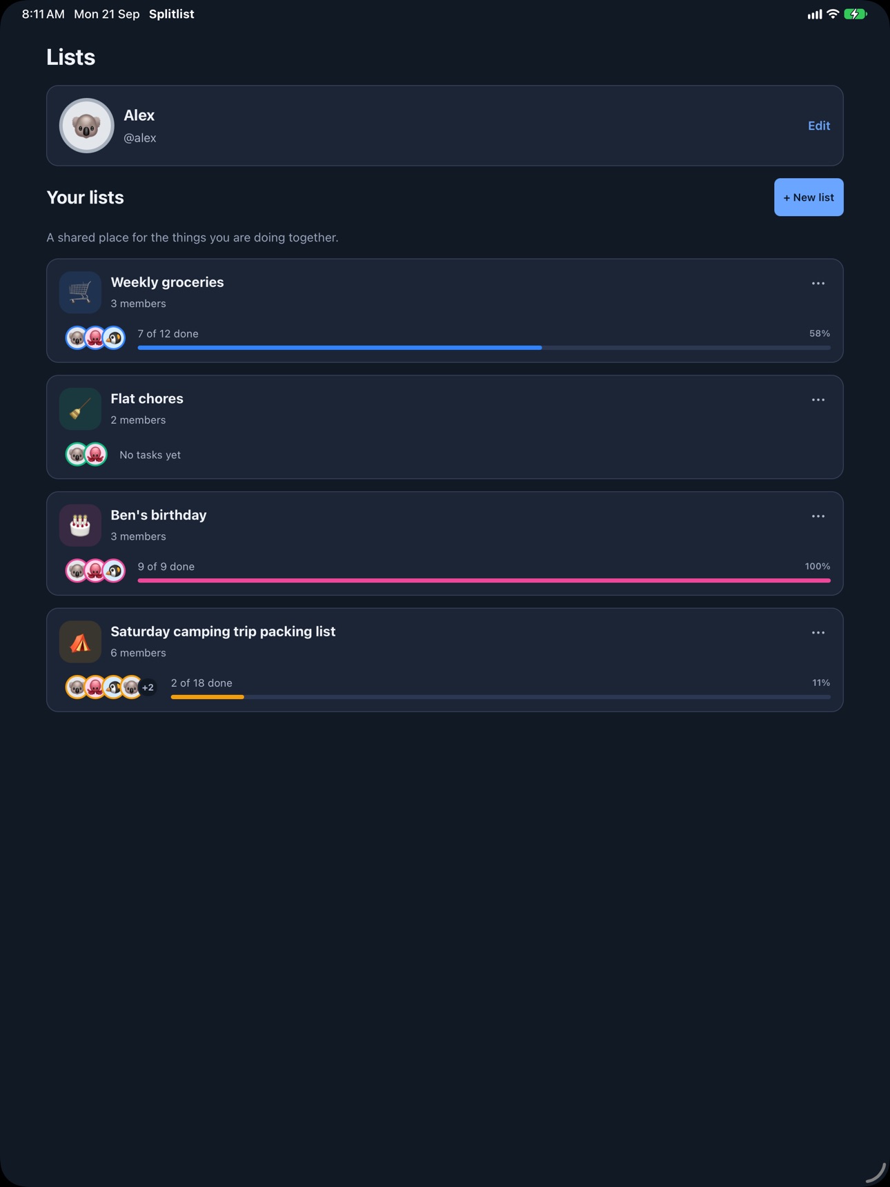 Screenshot 5 of Splitlist: Share Lists & Tasks