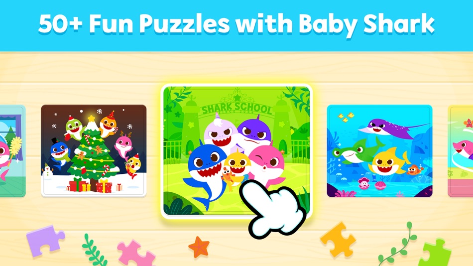 #1. Baby Shark Jigsaw Puzzle Fun (iOS) By: The Pinkfong Company, Inc.