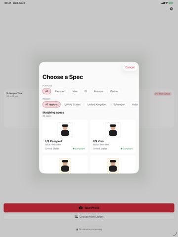 IDKit: Passport & ID Photos iPad screenshot