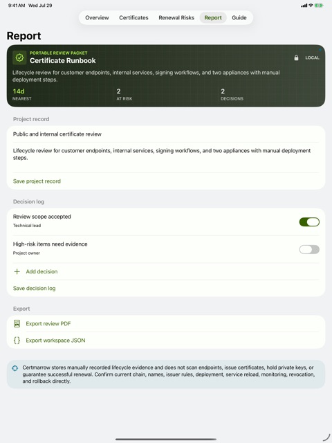 Certmarrow: Cert Tracker screenshot 8