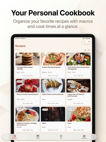 Cookora iPad screenshot