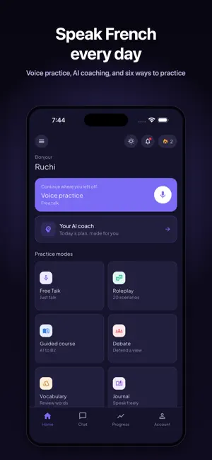 Speak French: Live AI Tutor screenshot 1