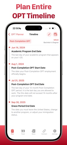 OPTimize: F-1 Visa OPT Planner screenshot