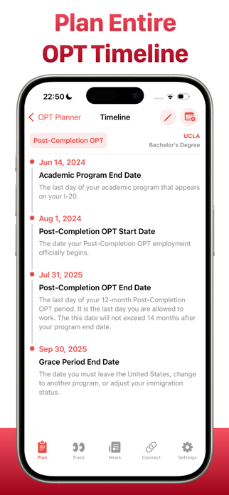 OPTimize: F-1 Visa OPT Planner Screenshot 2 of 8