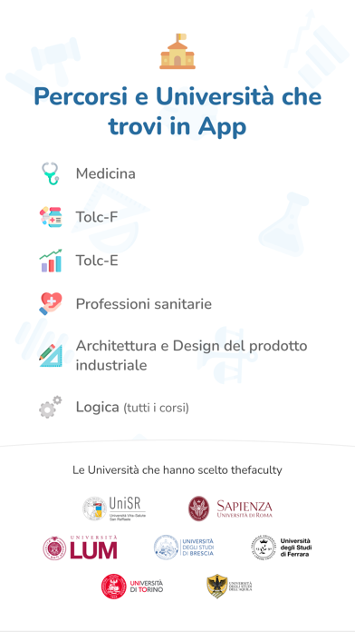 thefaculty: test, tolc e sfide Screenshot