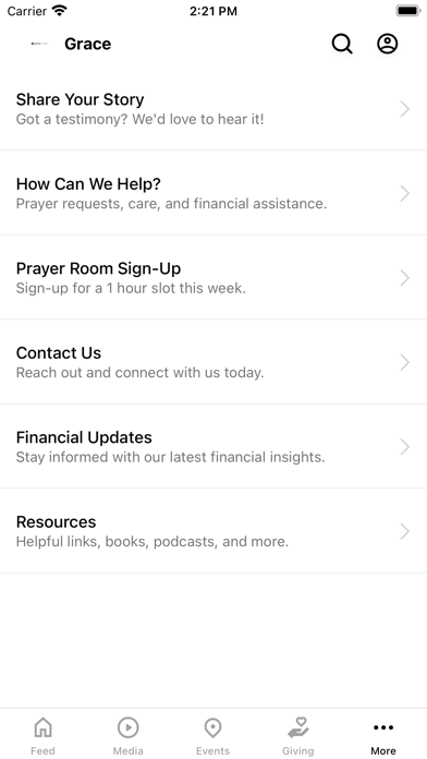 Grace Chapel Oregon Screenshot