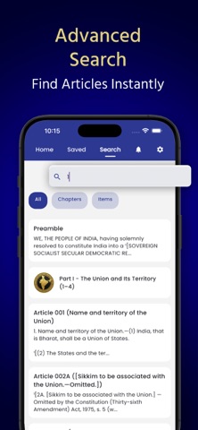Indian Constitution Hindi Eng screenshot