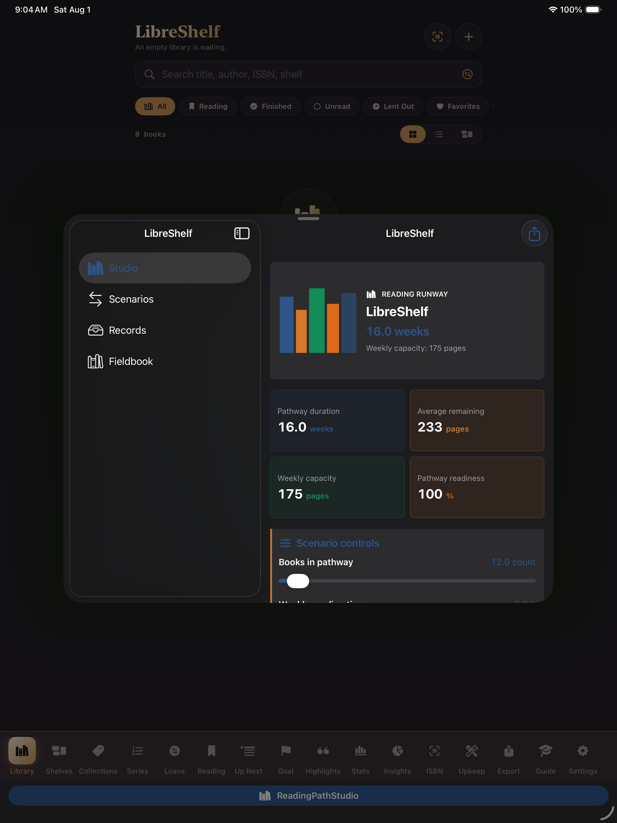 LibreShelf iPad screenshot 1 of 1