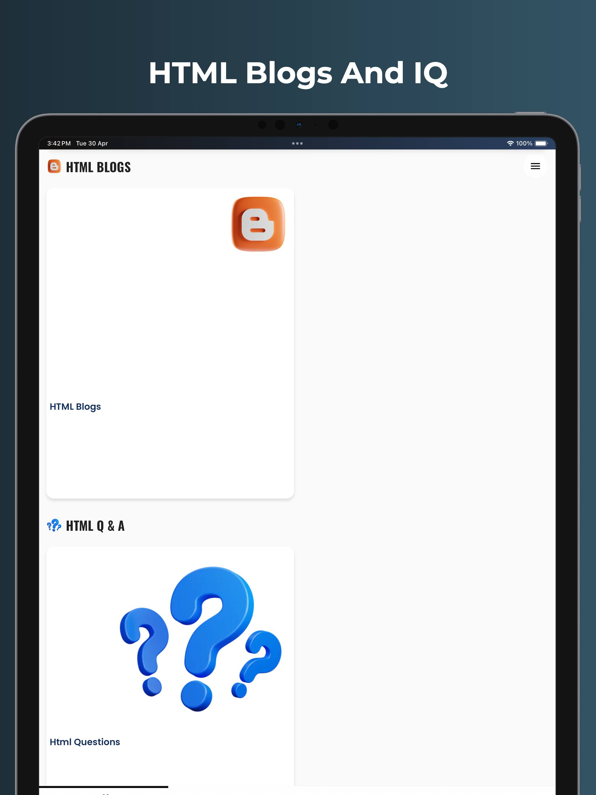 Learn HTML 5 Tutorials