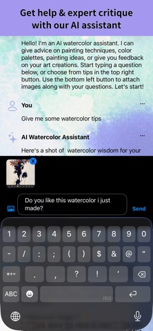 Aquarelle - AI Watercolor iPhone screenshot