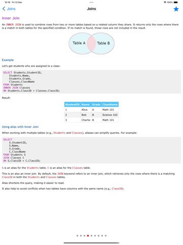 SQL Programming Pro iPad screenshot
