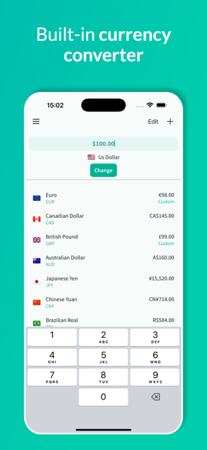 Tripcoin - Travel budget Screenshot