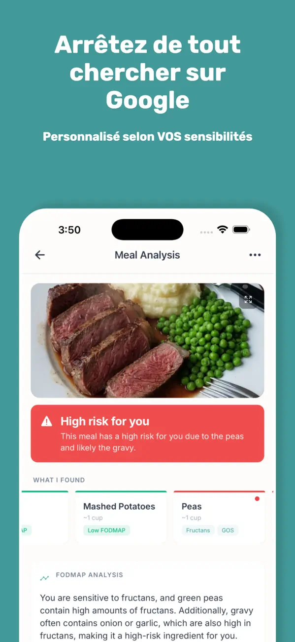 Screenshot #3 pour FODMAP Snap: SIBO Diet Tracker
