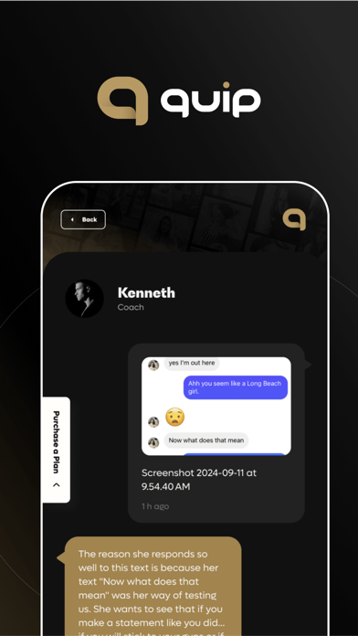 Quip: Text Game & Social Media Screenshot