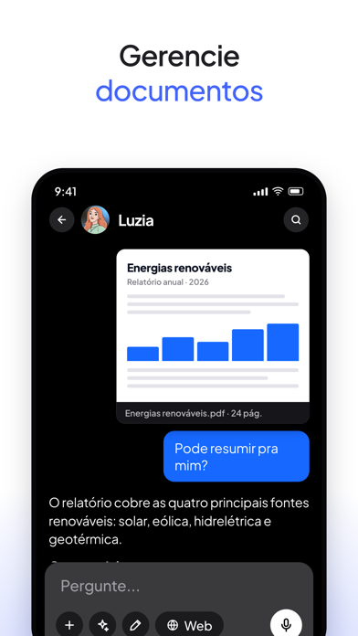 Luzia: Assistente Virtual IA iPhone screenshot 5