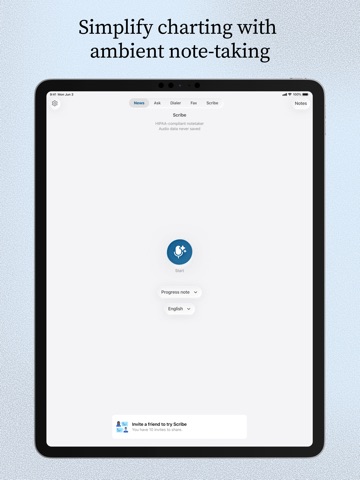 Doximity iPad screenshot