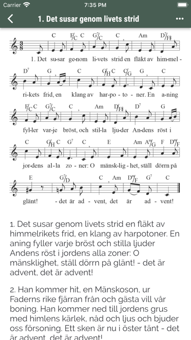 Sions Sånger Screenshot
