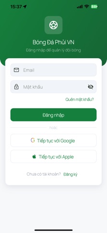 Bóng Đá Phủi VN iPhone screenshot 1