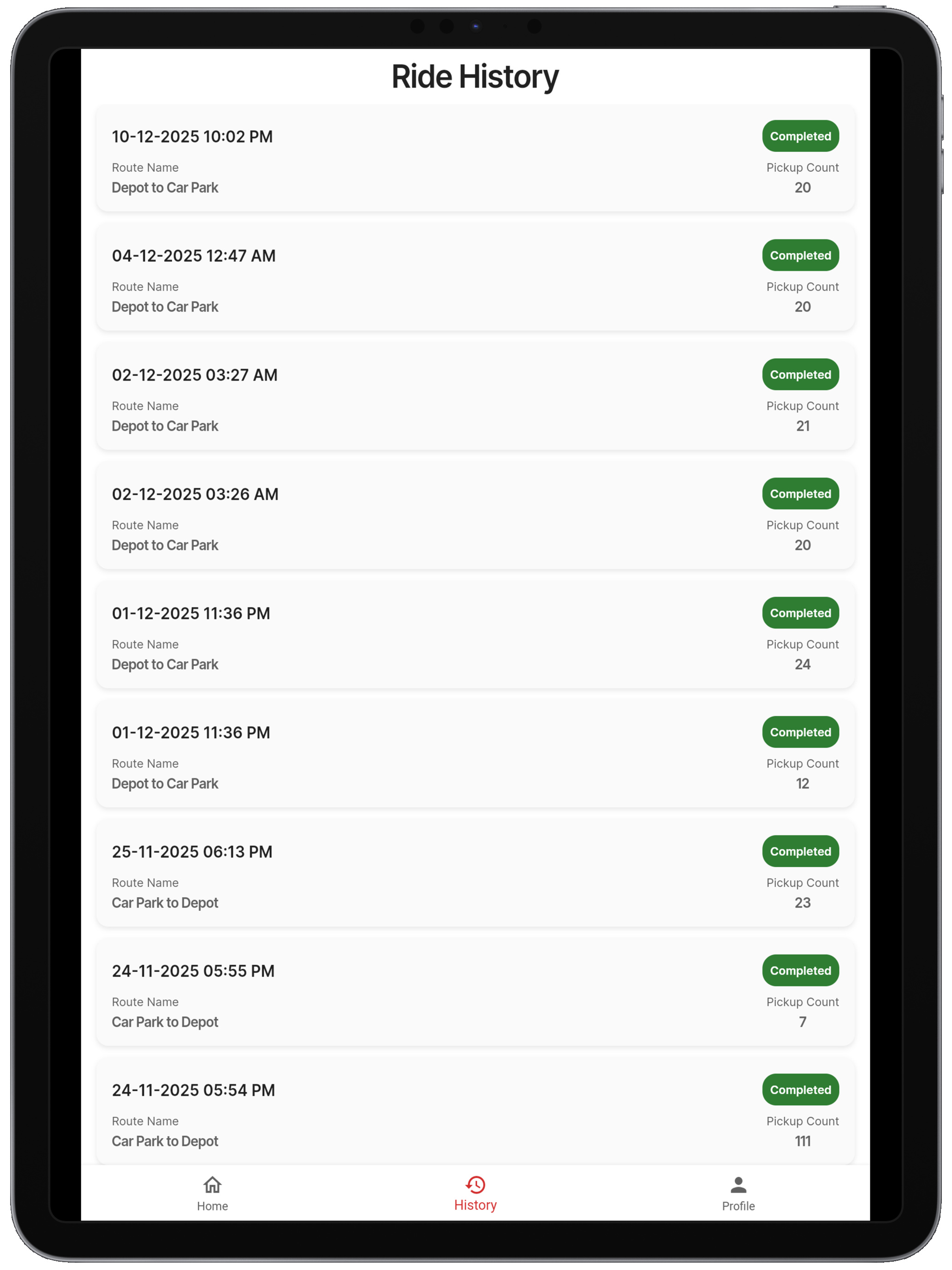 AtoB Shuttle App