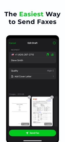 Mobile Fax: Send from iPhone Screenshot 2 of 6