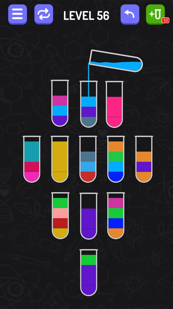Water Flow Color Sort Puzzle