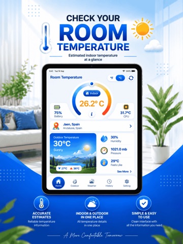 Thermometer: Room Temperature iPad screenshot 5