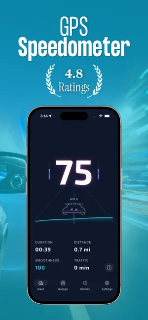 HUD GPS Speedometer: VeloSwiss screenshot 1
