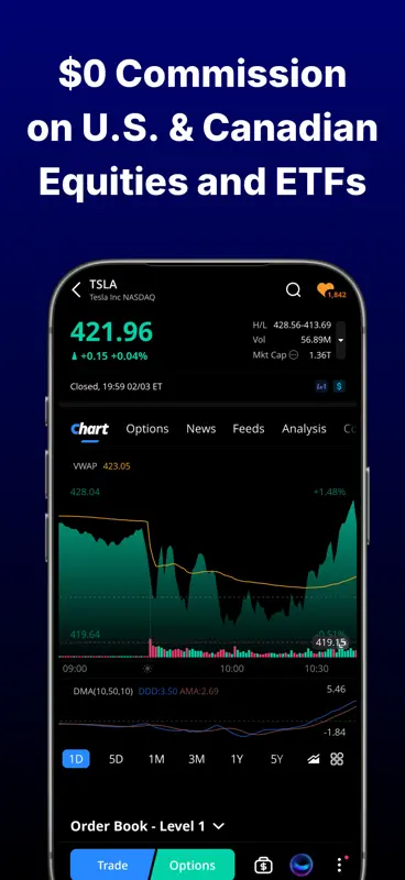 Webull: Trade Stocks & Options screenshot 1 of 9