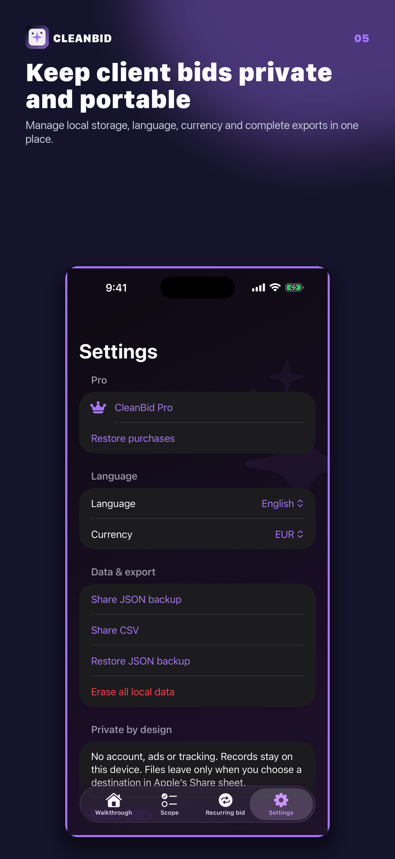 CleanBid: Cleaning Estimate screenshot 5