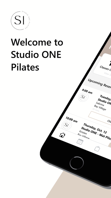 Studio ONE Pilates Cleveland iPhone screenshot 1 - Health & Fitness app