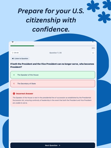 Citizenship Test Coach iPad screenshot