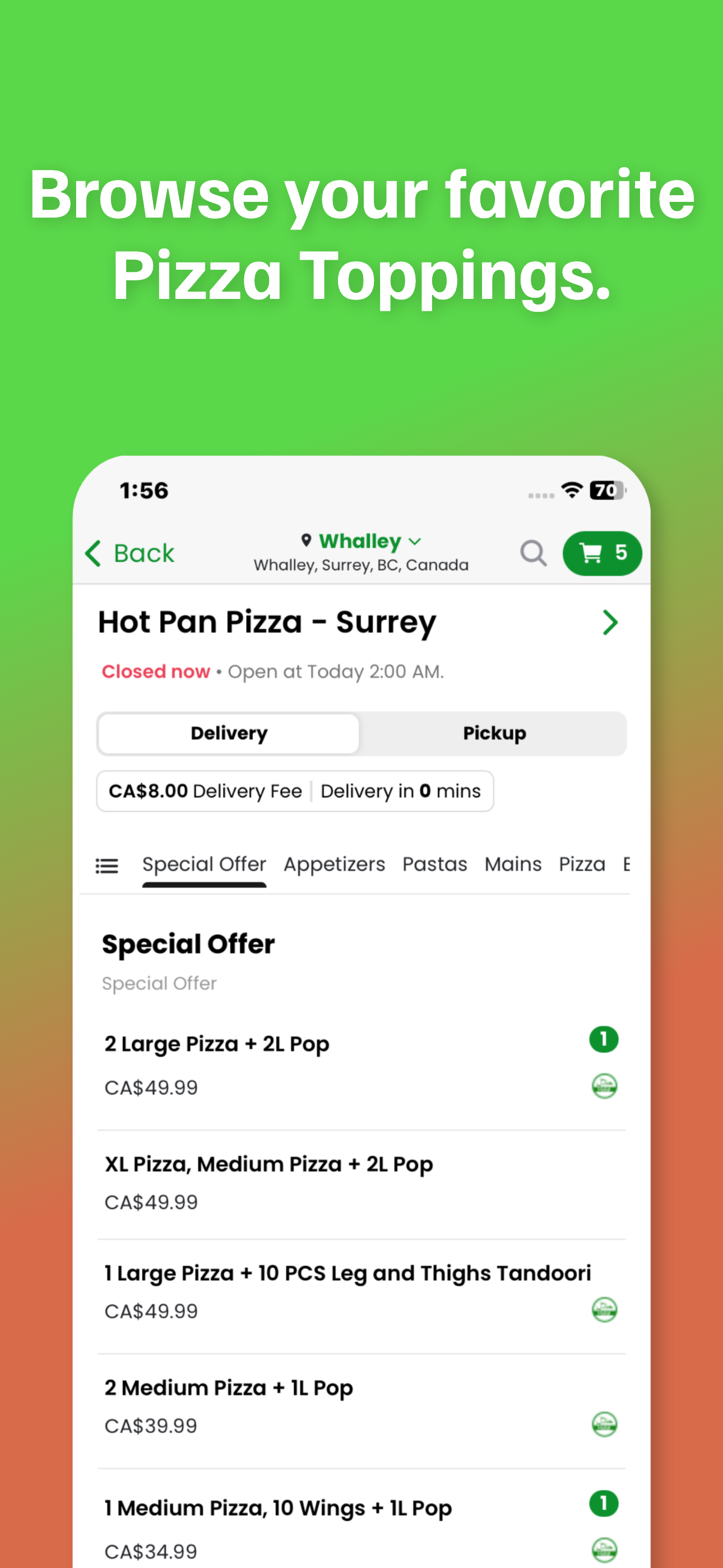 Hot Pan Pizza