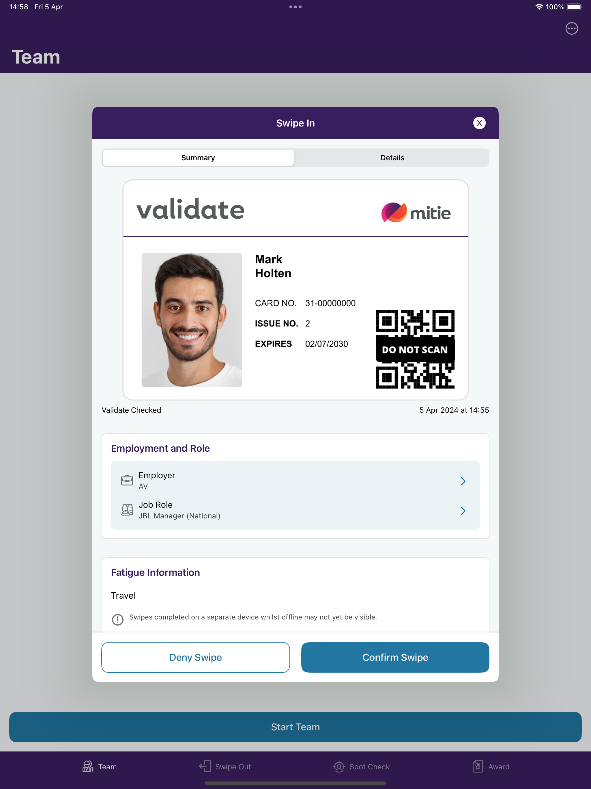 Validate 5