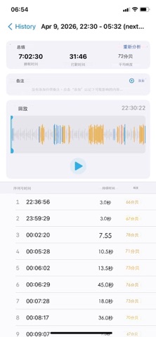 跟踪打鼾 screenshot