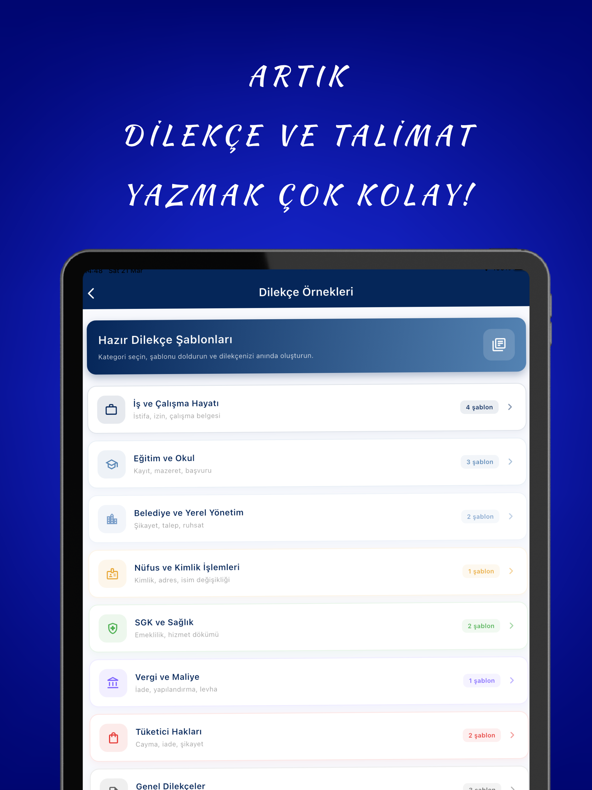 Dilekçe Yaz - Talimat Oluştur