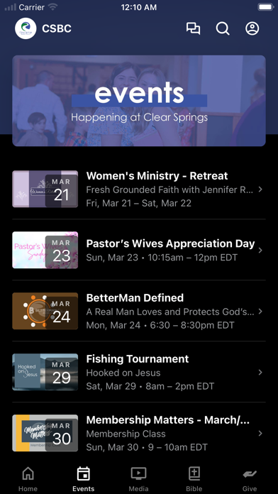 Screenshot 2 of Clear Springs Baptist App