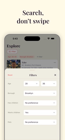 Lettr Dating iPhone screenshot