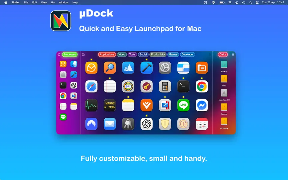 Screenshot 1 of uDock 5.1