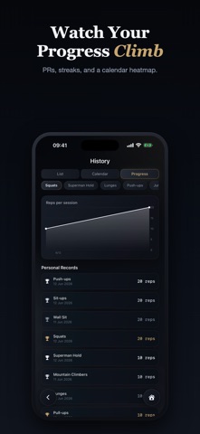 RepTally: Workout Rep Counter iPhone screenshot