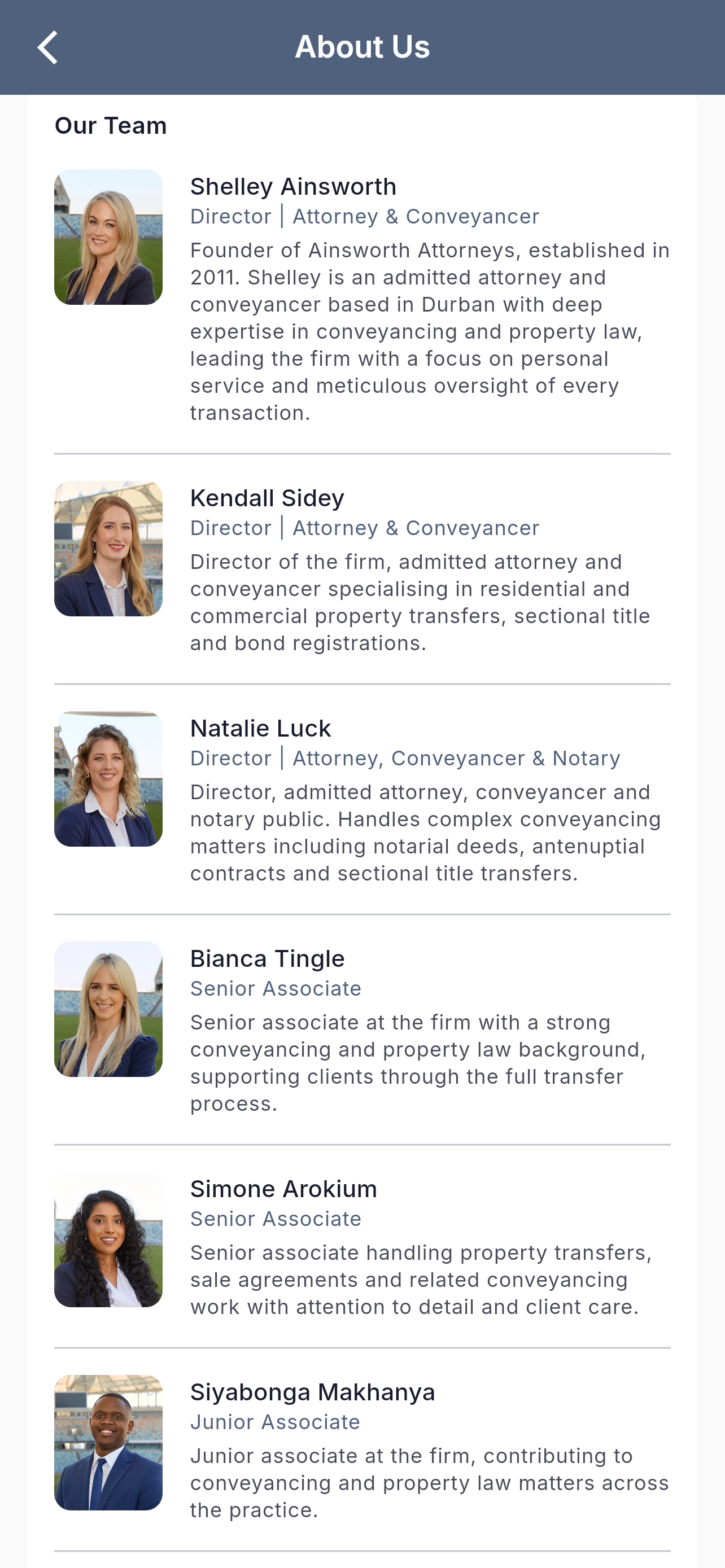 Ainsworth Attorneys Inc screenshot 4