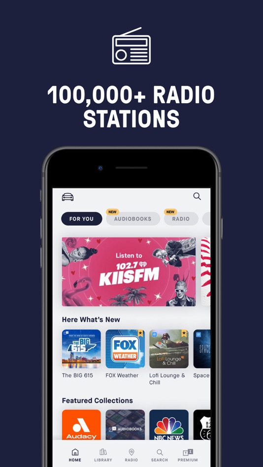 #3. TuneIn Radio: Music & Sports (iOS) Podle: TuneIn
