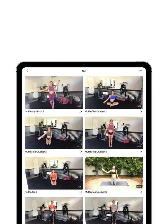 G-FIT: Gina Aliotti Fitness iPad screenshot 4 - Health & Fitness app