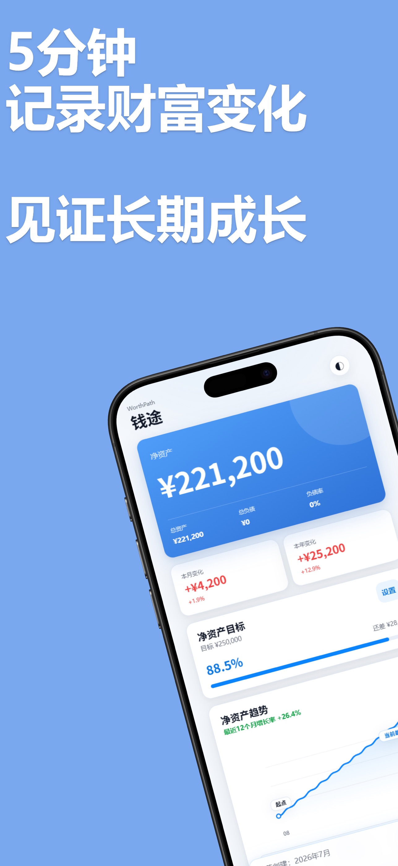 Screenshot 1 of 钱途记录